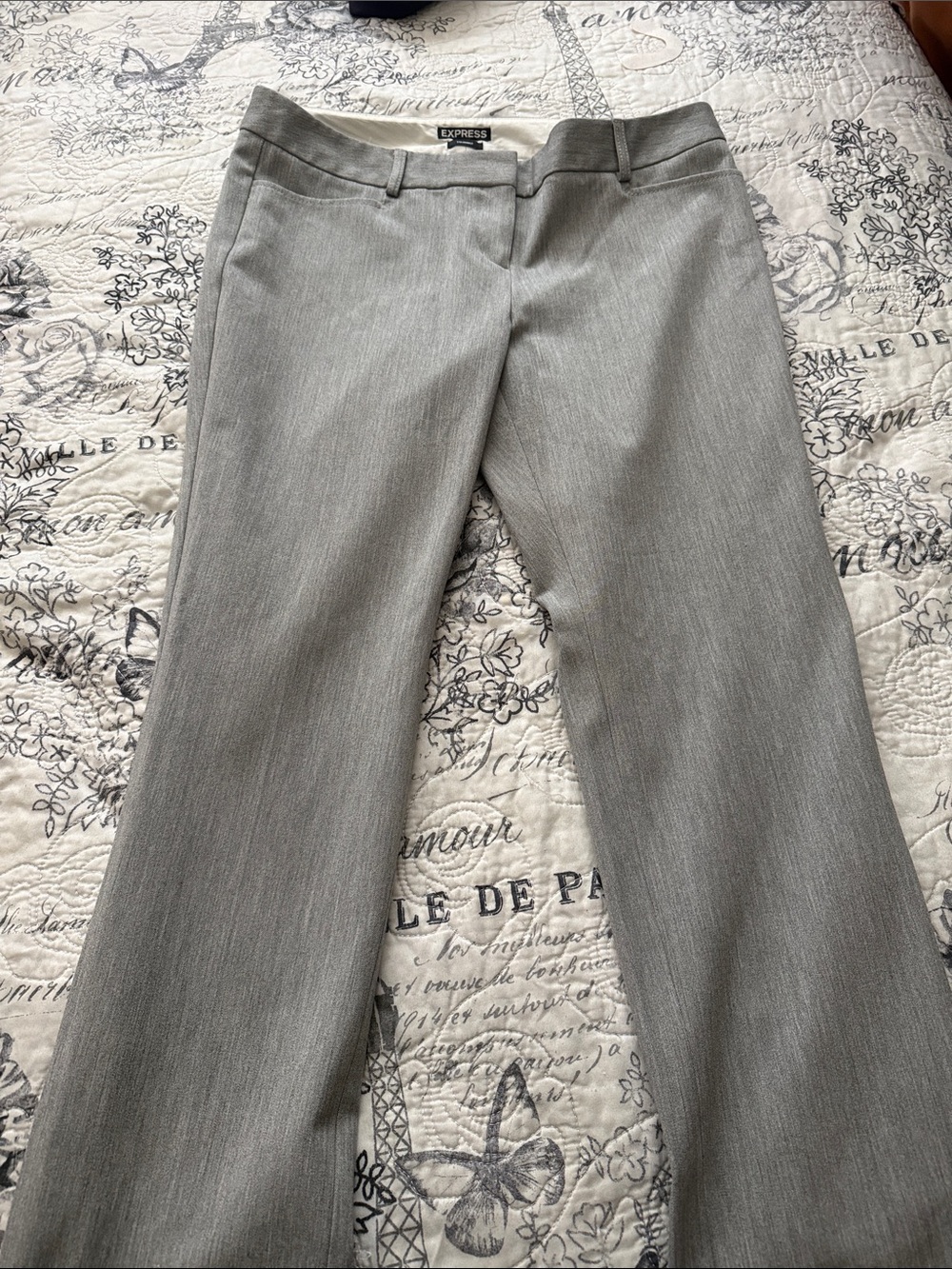 Express Light Gray Women's Dress Pants